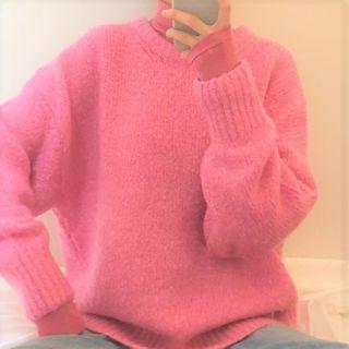 Plain Sweater / Long-sleeve Turtle-neck T-shirt