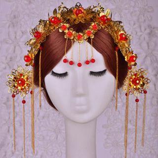 Wedding Flower Tiara / Hair Stick / Set