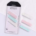 Set Of 3: Stainless Steel Eyebrow Razor Pink & Green & White - One Size