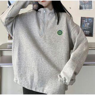 Long-sleeve Half-zip Sweatshirt