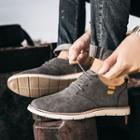 Lace-up Faux-leather Shoes