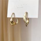 Twisted Alloy Hoop Earring 1 Pair - Earrings - Gold - One Size