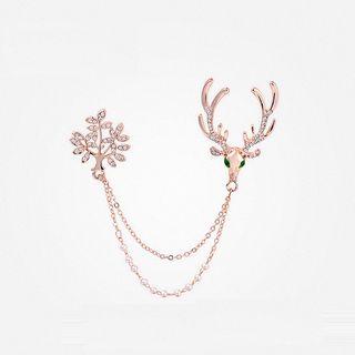 Deer Brooch 1655 - Deer - One Size