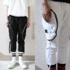 Pocket-side Strappy Sweatpants