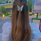 Butterfly Hair Claw White - One Size
