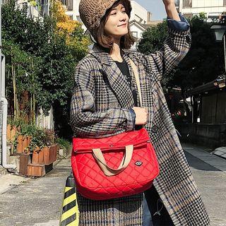 Quilted Nylon Tote Bag