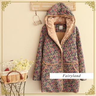 Floral Hooded Coat