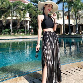 Set: Ruffle Bikini + Cover Up Skirt