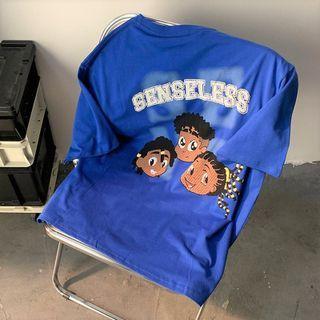 Lettering Cartoon T-shirt
