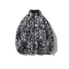 Zebra Print Fleece Zipped Jacket