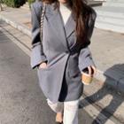 Notch-lapel Button-detail Blazer