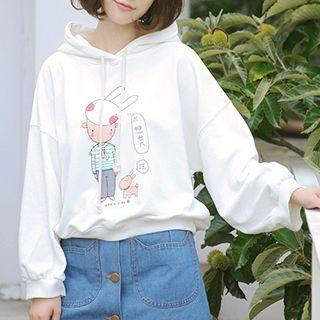 Cartoon Print Hoodie