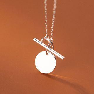 Geometric Pendant Sterling Silver Necklace S925 Silver - Necklace - Silver - One Size