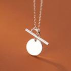 Geometric Pendant Sterling Silver Necklace S925 Silver - Necklace - Silver - One Size