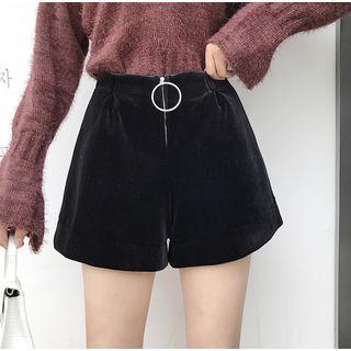 Velvet Shorts Black - One Size