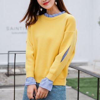 Panel-trim Sweater