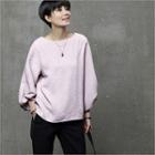 Roundneck Balloon-sleeve Blouse