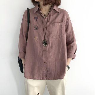 Geometric Embroidered Shirt