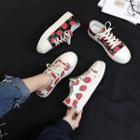 Strawberry Lace Up Sneakers