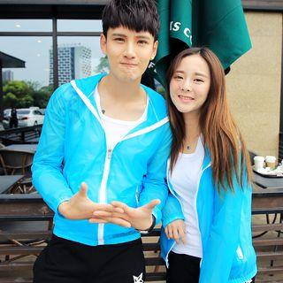 Couple Matching Hooded Light Jacket