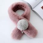 Faux Fur Bobble Neck Scarf