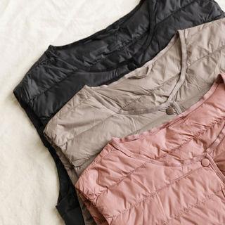 Two-way Duck-down Padded Vest