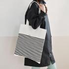 Stripe Canvas Shopper Bag