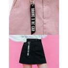 Label-detail A-line Mini Skirt