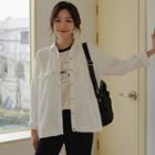 Flap-pocket Snap-button Shirt