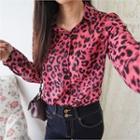 Leopard Chiffon Shirt
