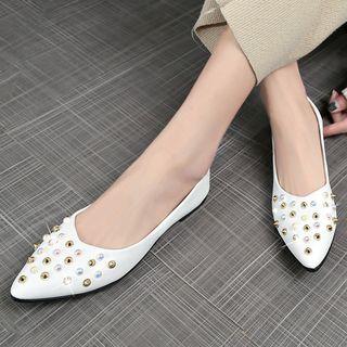 Beaded Studded Flats