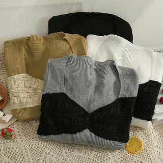 Details Colorblock Light Knit Top