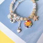 Multi Charms Beaded Layer Bracelet As Shown In Figure - One Size