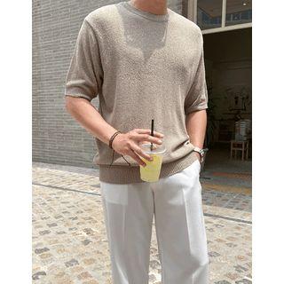 Crew-neck Summer-knit Top