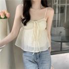 Smocked Bow Accent Camisole Top