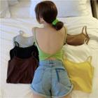 Open Back Twist Camisole Top