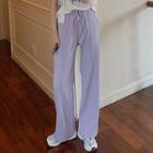 Plain Sweatpants Purple - One Size