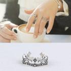 925 Sterling Silver Crown Ring 925 Silver - Silver - One Size
