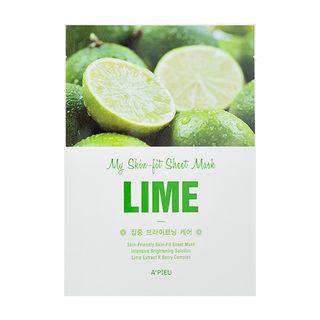 Apieu - My Skin-fit Sheet Mask (lime) 1pc