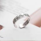 925 Sterling Silver Roman Numeral Open Ring 1 Pc - Ring - One Size