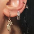 Set Of 3: Star / Rhinestone Cuff Earring (various Designs) 01 - Set Of 3 Pcs - Gold - One Size