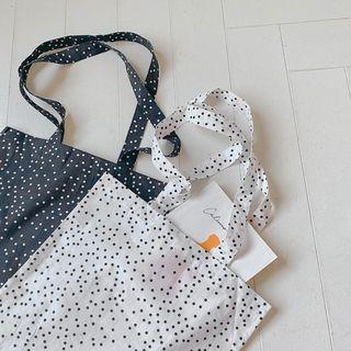 Polka-dot Cotton Shopper Bag