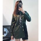 Loose-fit Long Shirt Green - One Size