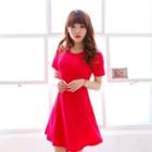 Zip-back A-line Dress