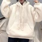 Faux Shearling Oversized Hoodie