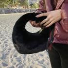 Colored Faux-fur Hand Bag