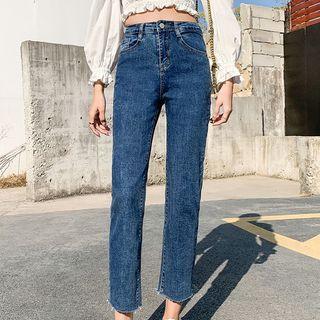 Crop Straight Leg Jeans (various Designs)