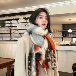 Print Mohair Shawl