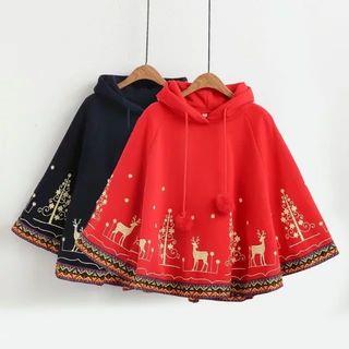Christmas Hooded Cape
