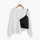 Asymmetric Sweatshirt White - One Size
